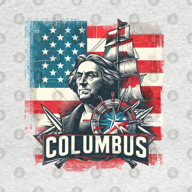 Columbus Canvas: Ohio Flag Elegance 🌳🇺🇸 by Vehicles-Art